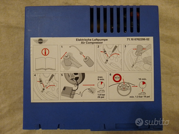 Compressore 12V gonfiaggio pneumatici Mini One D