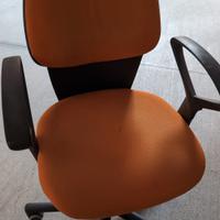 Sedia Ufficio arancione regolabile