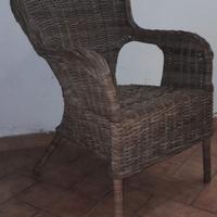 Poltrona in  vimini
