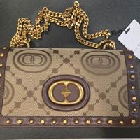 La Carrie – Monogram Shoulder Bag Jacquard (Beige/