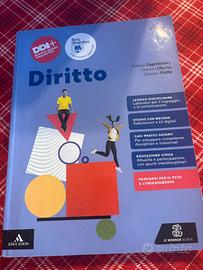 Libro di diritto “Diritto” di zagrebelsky