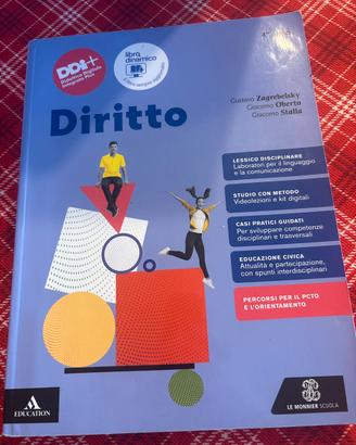 Libro di diritto “Diritto” di zagrebelsky