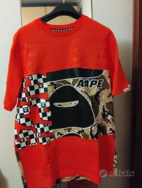 T-shirt Aape arancione tenuta perfettamente taglia
