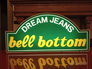 Insegna luminosa anni 70 neon vintage Bell Bottom