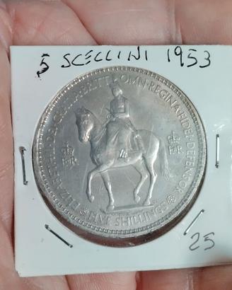 moneta da 5 scellini