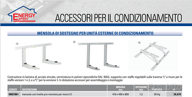 Staffe condizionatore universali