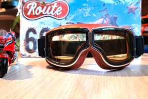 Old Fashion Goggles Biker Retro Style, Brown
