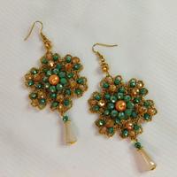 orecchini ad uncinetto realizzati a mano