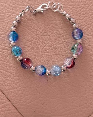 Bracciale Handmade Colorato Effetto Ghiaccio