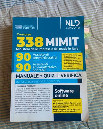 Manuale concorso Mimit  NLD + Quiz