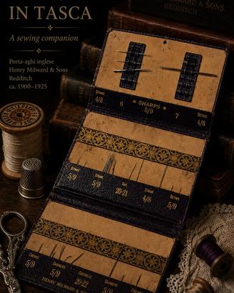Antico astuccio porta aghi collezione inglese 1910