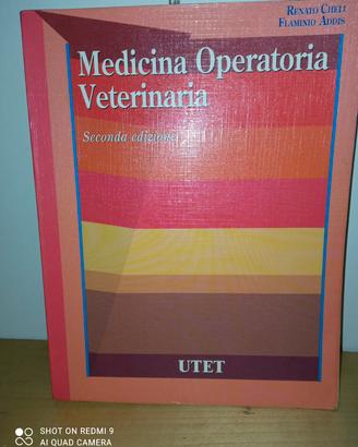 Libro università "Medicina operatoria veterinaria"
