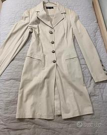 Trench lungo beige Adele Fado