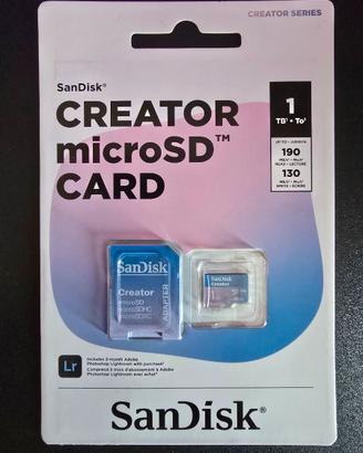 SanDisk Creator microSDXC 1TB 190MB/s