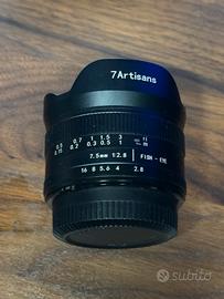 7artisans 7,5 mm f2.8 Mark II Fisheye m4/3