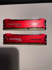 Moduli Ram 4Gb kingston hiper x savage 1600 Gh