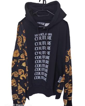 felpa Versace Jeans Couture cotone motivo chain 