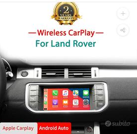 Land rover jaguar interfaccia car play android aut