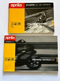 Libretto uso manutenzione Aprilia Atlantic + extra