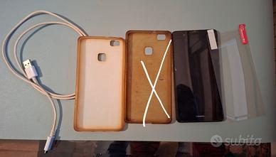 smartphone huawei p9 lite con accessori