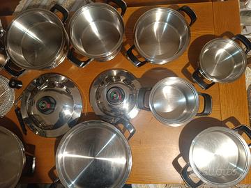 Batteria di pentole A.M.C. originale(no induzione)