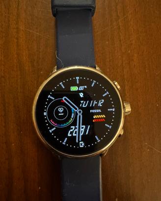 Smartwatch Fossil silicone blu touchsreen GEN6
