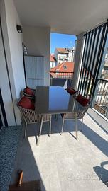 Tavolo per esterno con 4 sedie