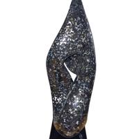 Scultura Astratta in resina con madreperle