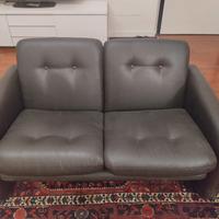 divano 2 posti in vera pelle