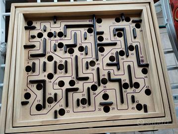 gioco labirinto in legno