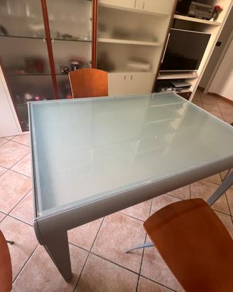 Tavolo vetro allungabile