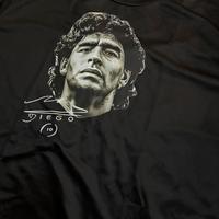 Maglia in cotone nera di Maradona