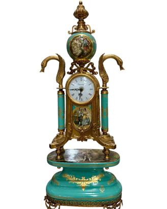 Orologio classico in Porcellana e Bronzo