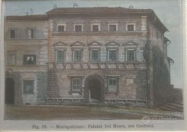 Toscana - Stampe Antiche originali d'epoca 23x30cm