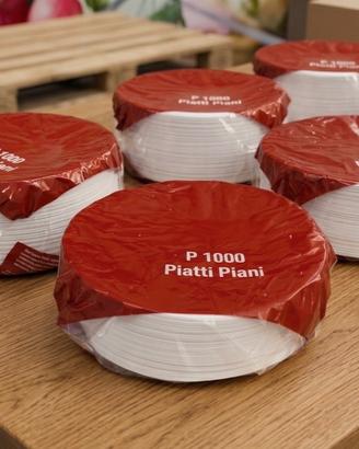 Scatola di piatti di plastica piani
