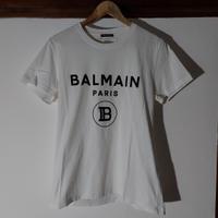 T-Shirt Balmain Paris taglia L bianca con logo