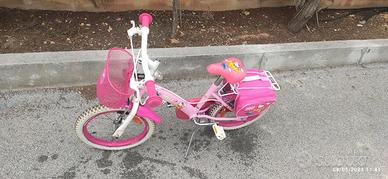 Bicicletta bambina bianco/rosa. 