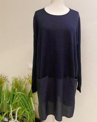 Maxi Maglia Marina Rinaldi nera 50% lana taglia L