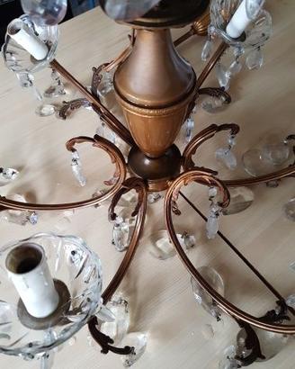 Lampadario colore ottone 1 pezzo  