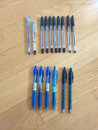 Penne n.16 pezzi, 4 inchiostro blue e 12 nere