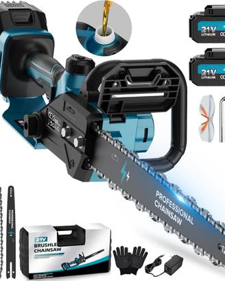 Motosega Batteria 12'' Brushless con 2 Batterie 18