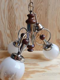 Lampadario sospensione Vintage anni 70 MAZZEGA