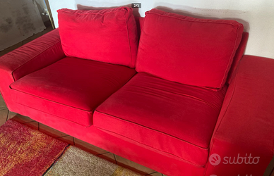 Ikea Kivik 2 posti rosso da rifoderare