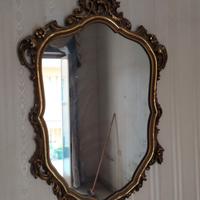 specchio barocco dorato legno