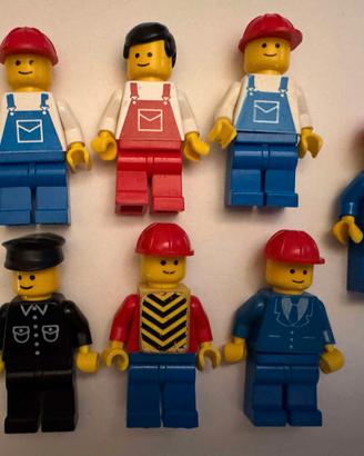 Lotto LEGO Operai Cantiere Town - 7 Minifigures