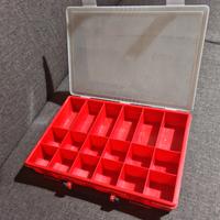 Cassetta Scatola portaoggetti 18 scomparti Lemco 