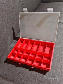 Cassetta Scatola portaoggetti 18 scomparti Lemco 