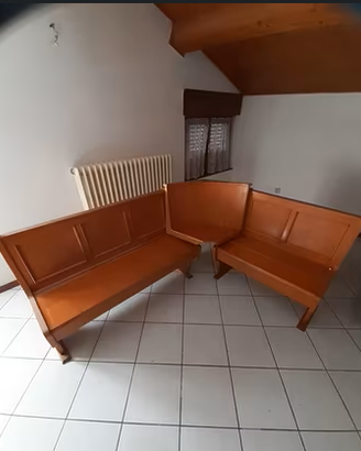 Panca ad angolo in legno