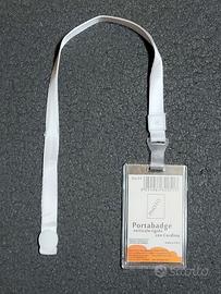 🪪 Portabadge Professionale con Cordino