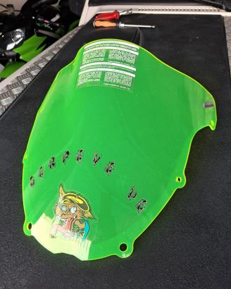 Cupolino verde fluo kawasaki 636